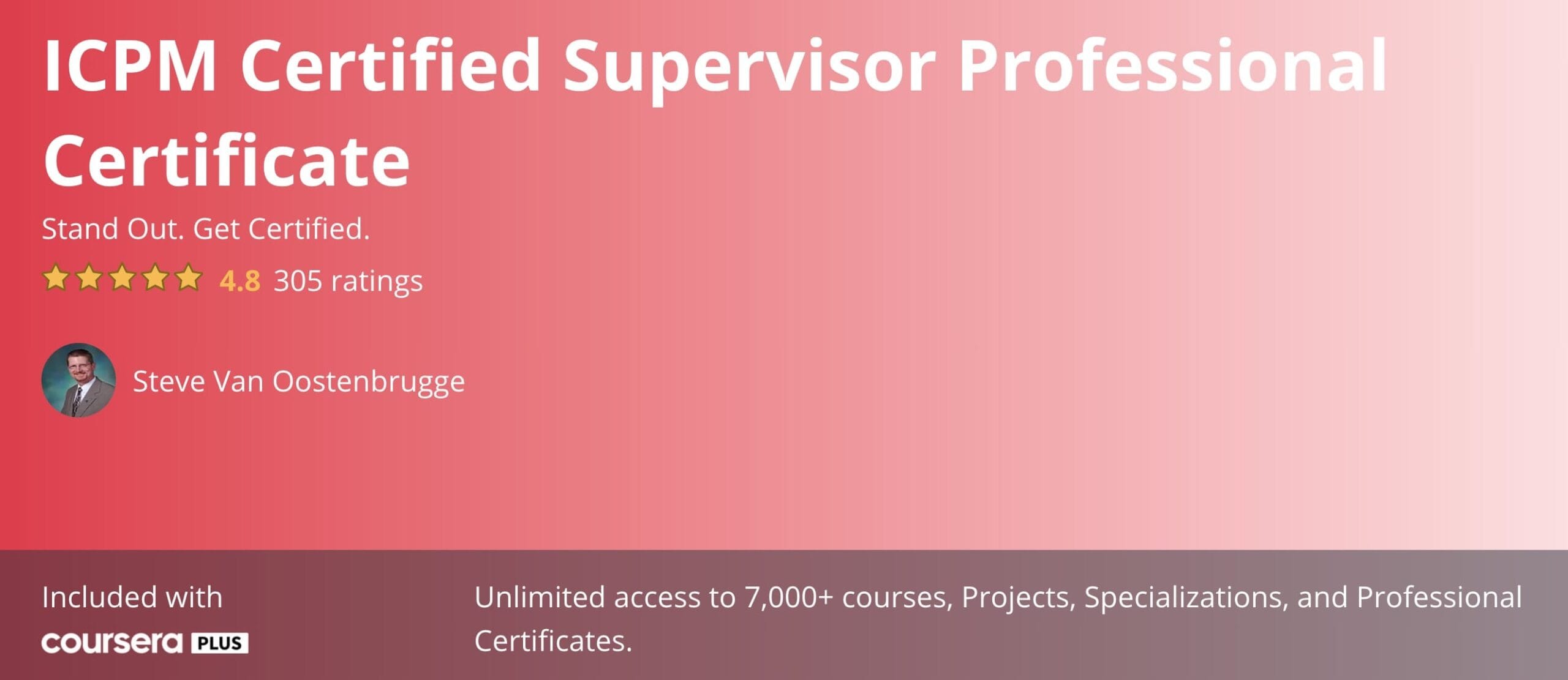 ICPM Certified Supervisor Professional Certificate